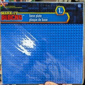 NEW Lego Compatible Make It Blocks Baseplate - Blue - 32 x 32